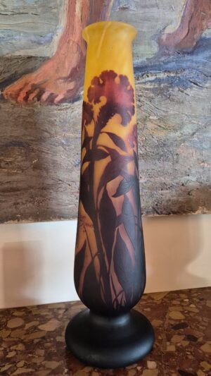 Daum vaso cresta di gallo